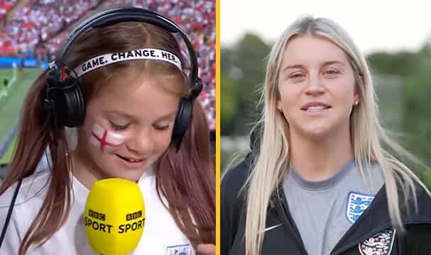Young England fan gifted Alessia Russo match worn jersey after viral video Young England fan gifted Alessia Russo match worn jersey after viral video