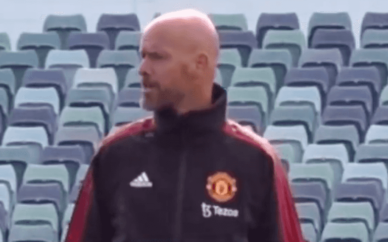Footage of Erik ten Hag hounding even Man United’s youngest players is giving fans hope Footage of Erik ten Hag hounding even Man United’s youngest players is giving fans hope