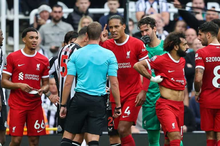 Virgil Van Dijk’s contentious red card creates uncertainty on length of ban
