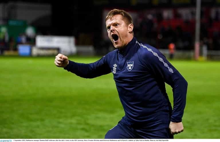 Damien Duff absolutely loses it during post match celebration
