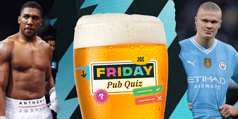 The SportsJOE Friday Pub Quiz: Week 64 The SportsJOE Friday Pub Quiz: Week 64