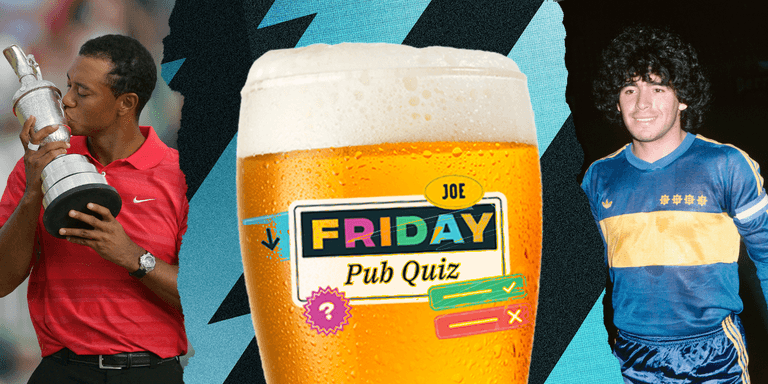 The SportsJOE Friday Pub Quiz: Week 80 The SportsJOE Friday Pub Quiz: Week 80