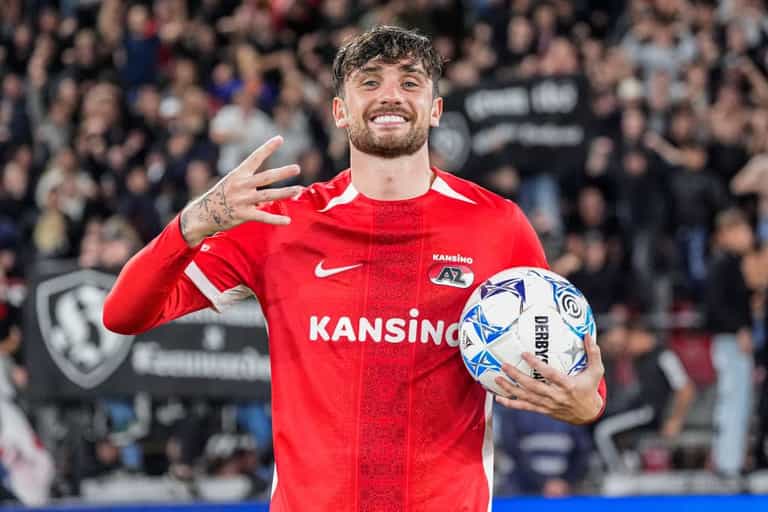 Ireland striker Troy Parrott bags four goals for AZ Alkmaar following summer move from Spurs Ireland striker Troy Parrott bags four goals for AZ Alkmaar following summer move from Spurs
