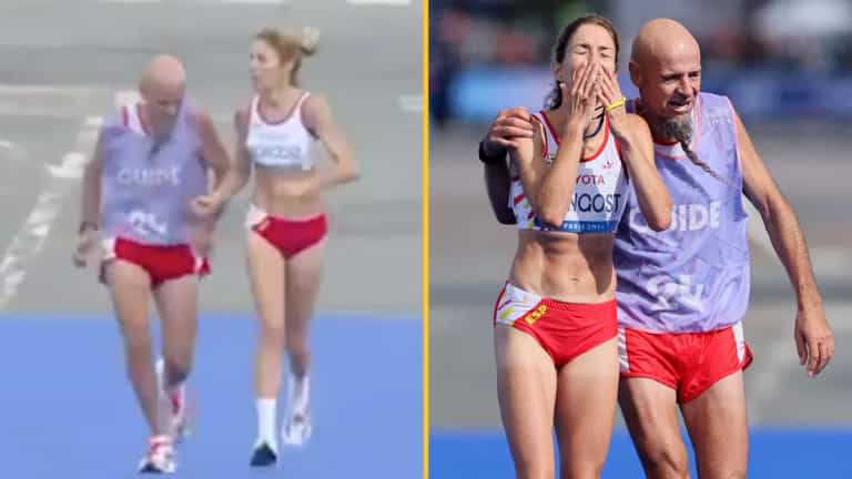 Paralympian disqualified from medal due to error just two metres from finish line Paralympian disqualified from medal due to error just two metres from finish line