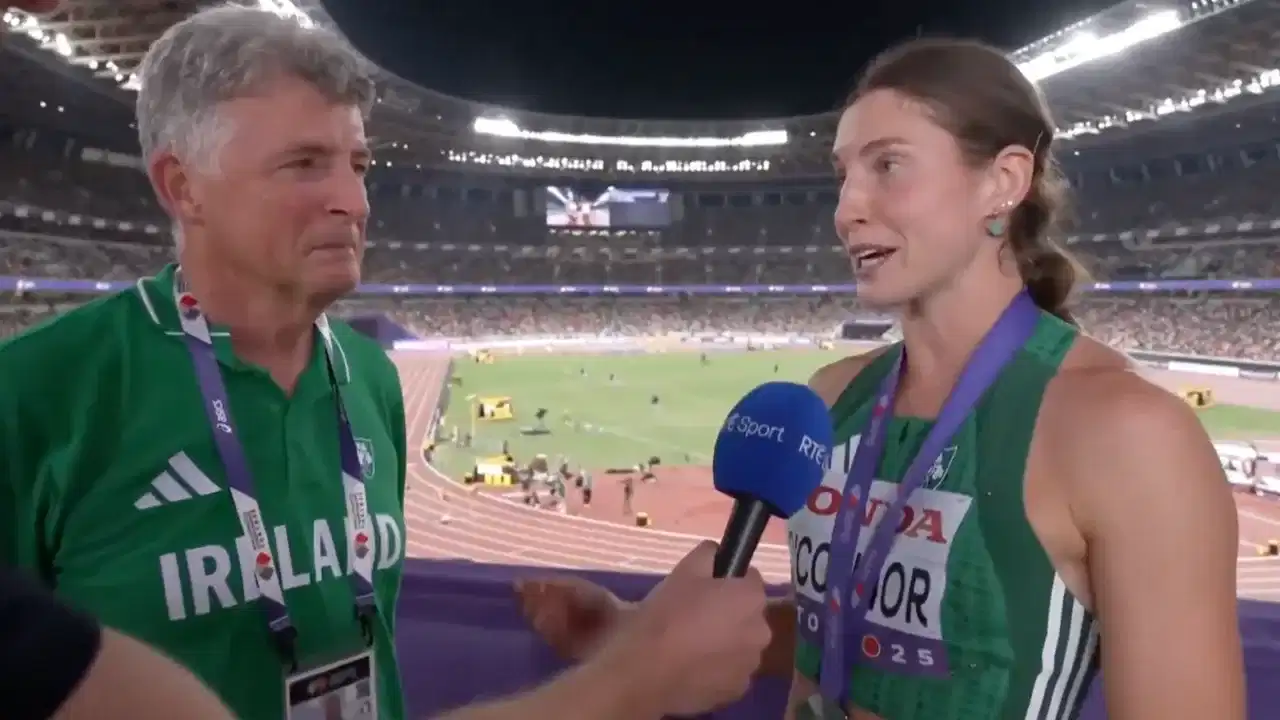 Kate O’Connor gives hugely patriotic interview after historic medal at World Champs