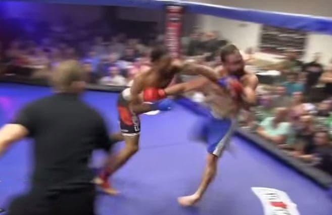 Video: Sprinting, running punch KOs fighter in 20-second MMA bout Video: Sprinting, running punch KOs fighter in 20-second MMA bout