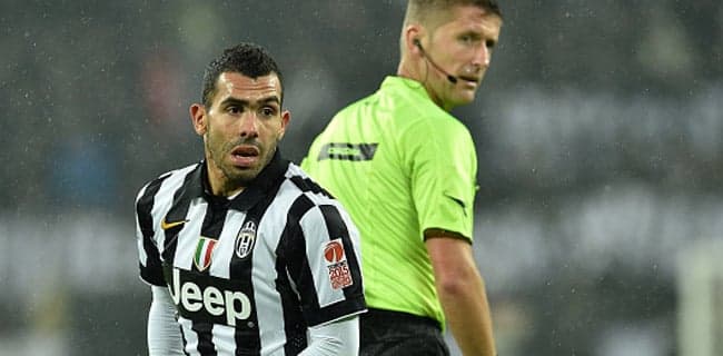 VINE: Carlos Tevez does a great Pirlo impression from free-kick