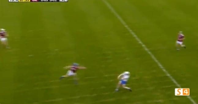 Waterford’s Stephen Bennett smashes over monstrous point against Galway Waterford’s Stephen Bennett smashes over monstrous point against Galway