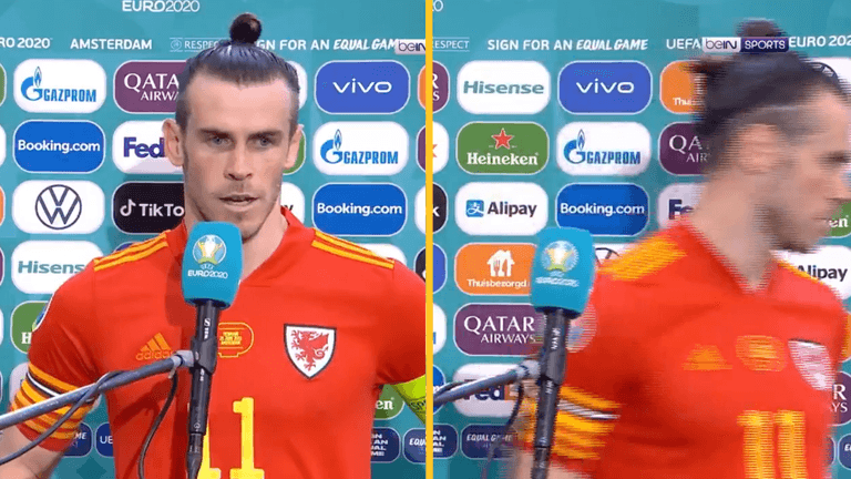 Gareth Bale storms out of interview after being asked if he’s played his last Wales game Gareth Bale storms out of interview after being asked if he’s played his last Wales game