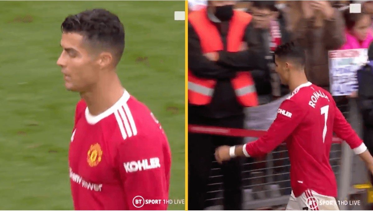 Furious Cristiano Ronaldo storms off pitch after Man United held at home