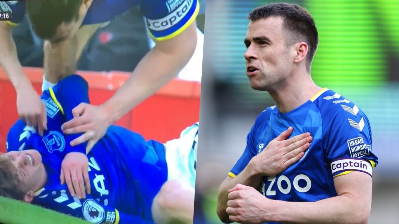 Seamus Coleman praised for captain’s act during Liverpool loss