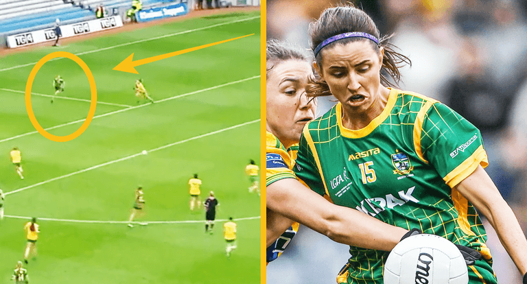 Niamh O’Sullivan gives a lesson in forward play with genius movement for Meath goal