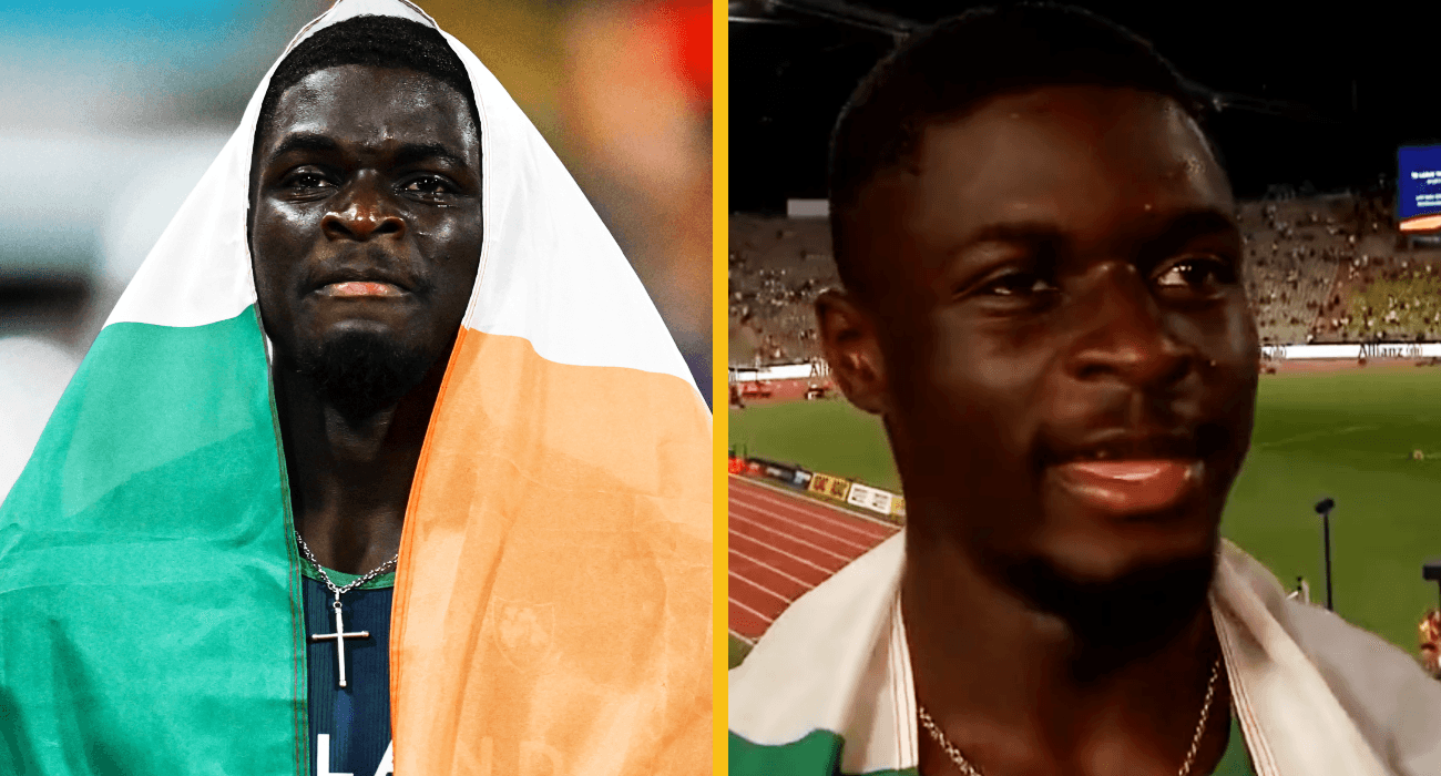 “To be able to call myself the fastest man in Irish history is just amazing” – Olatunde overjoyed after record-breaking run