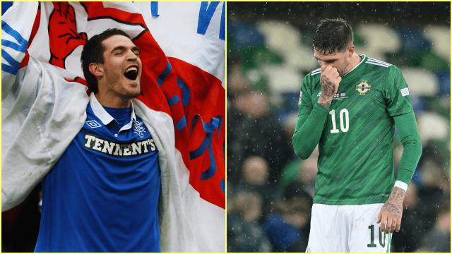 Northern Ireland drop former Rangers star Kyle Lafferty following alleged use of sectarian slur Northern Ireland drop former Rangers star Kyle Lafferty following alleged use of sectarian slur