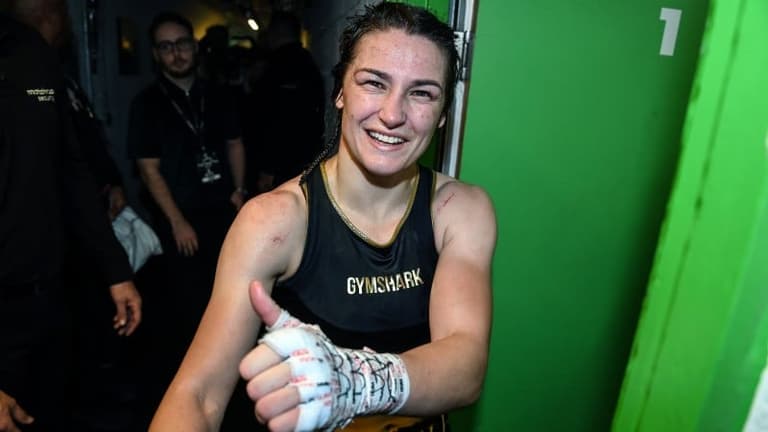 Katie Taylor’s post-fight gesture speaks of a champion fully aware of her legacy