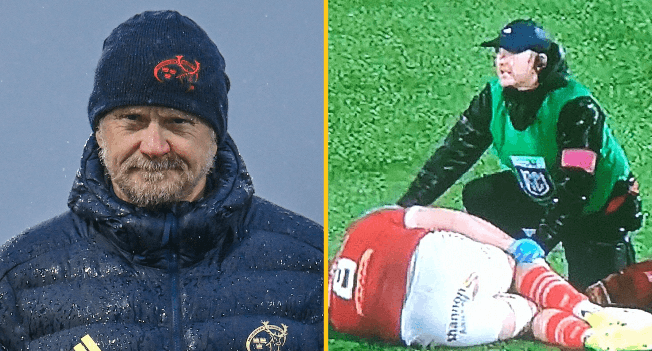 Graham Rowntree far from impressed after ‘horrible side entry’ injures Jack O’Donoghue
