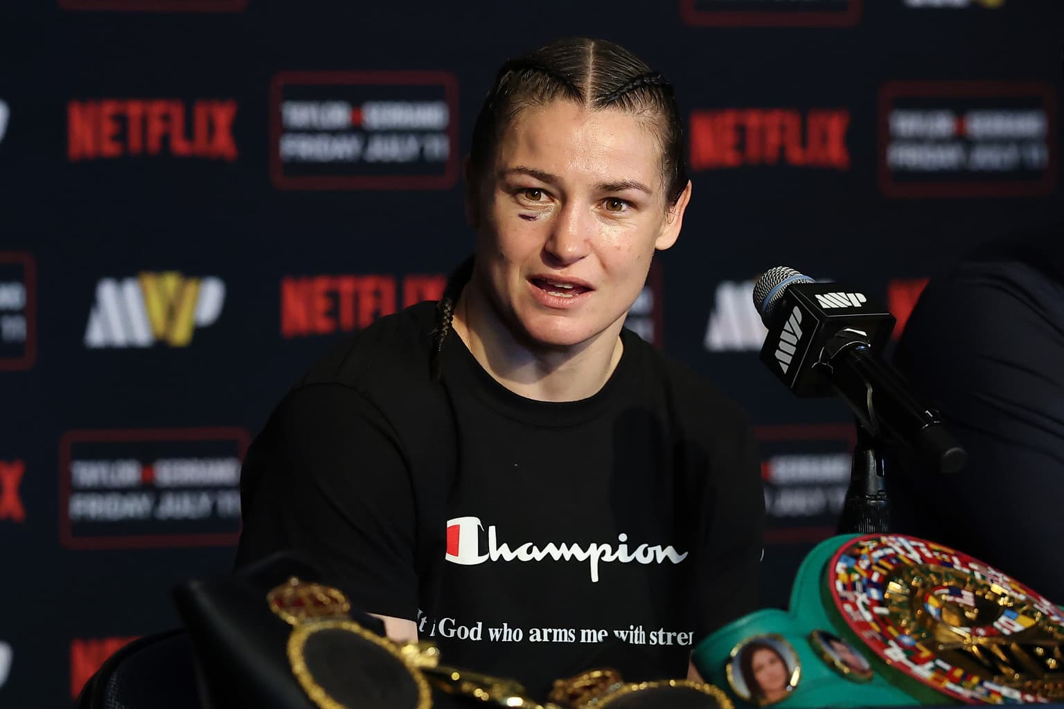 Taylor suggests her final career fight could be at Croke Park after beating Amanda Serrano