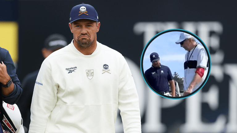 Fans turn on Bryson DeChambeau after nasty incident with Portrush volunteer Fans turn on Bryson DeChambeau after nasty incident with Portrush volunteer