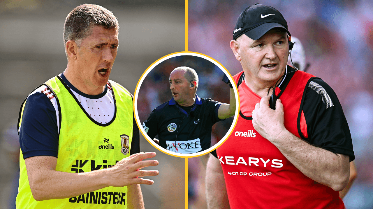 Cork manager’s ref comments in stark contrast to Galway boss after 2024 final loss