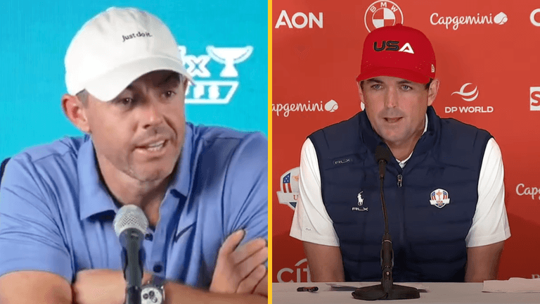 Keegan Bradley hits back at Rory McIlroy after questioning playing captain role