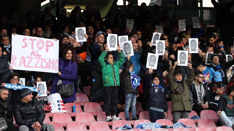 Napoli pledge to walk off field in instances of racial abuse Napoli pledge to walk off field in instances of racial abuse
