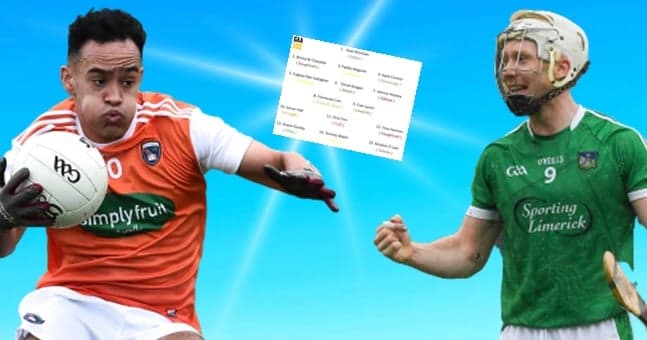 GAA team of the weekend GAA team of the weekend