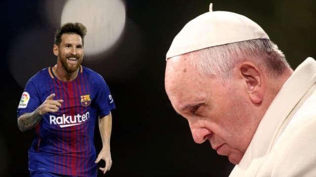 Pope Francis doesn’t think we should be calling Lionel Messi “God” Pope Francis doesn’t think we should be calling Lionel Messi “God”