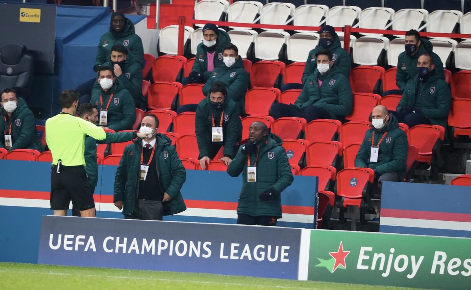 Istanbul Basaksehir vs PSG to be finished tonight after alleged racial abuse of coach by fourth official