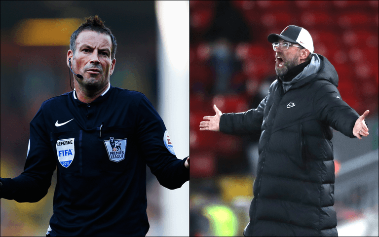 Mark Clattenburg accuses Jurgen Klopp of hypocrisy over penalty claims