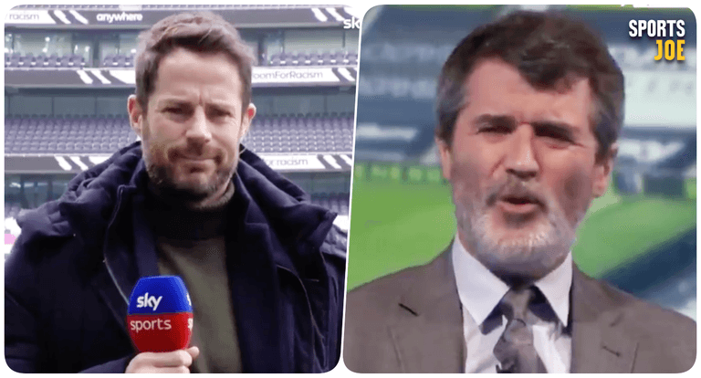 Jamie Redknapp’s face after going toe-to-toe with Roy Keane as Matt Doherty caught in the crossfire Jamie Redknapp’s face after going toe-to-toe with Roy Keane as Matt Doherty caught in the crossfire