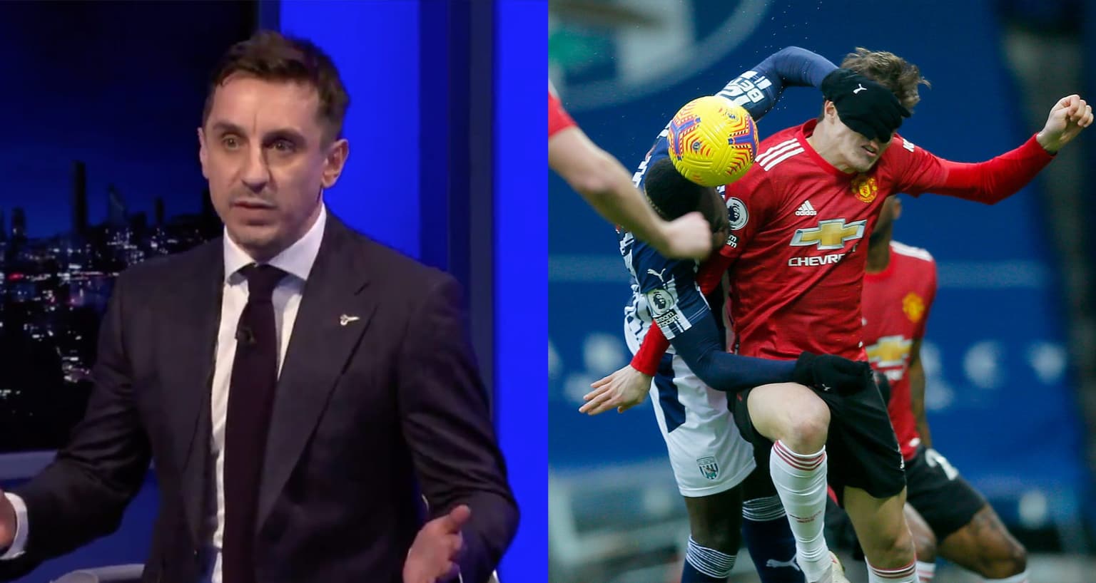 Gary Neville says Man Utd defensive trio not good enough to win league