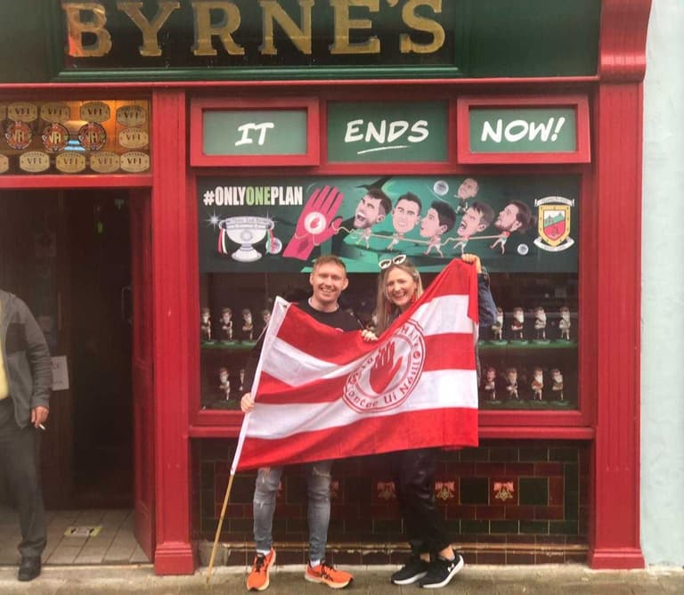 I went around Mayo in a Tyrone jersey asking locals to get a picture with a Red Hand flag I went around Mayo in a Tyrone jersey asking locals to get a picture with a Red Hand flag