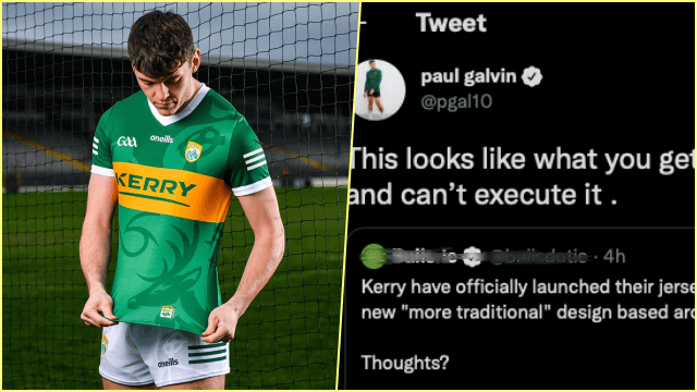 Paul Galvin is not one bit impressed with the new Kerry jersey Paul Galvin is not one bit impressed with the new Kerry jersey