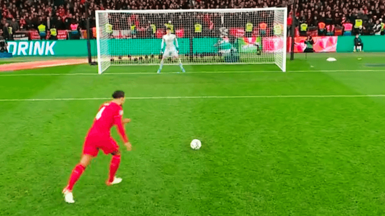 Virgil van Dijk had the best reaction to Kepa’s shoot-out antics Virgil van Dijk had the best reaction to Kepa’s shoot-out antics