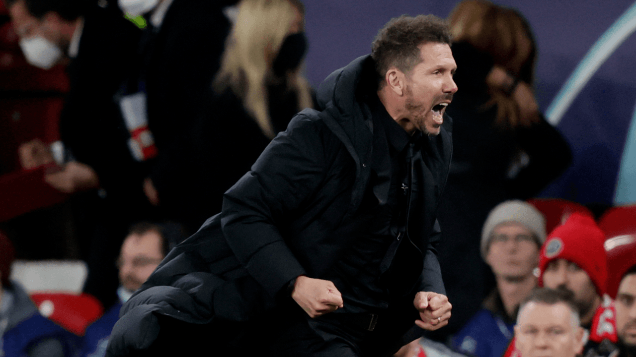 Diego Simeone struck by bottles from crowd after Champions League win