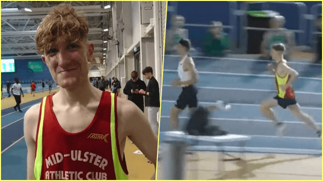 Tyrone teenager records fastest ever indoor mile by an under-20 athlete Tyrone teenager records fastest ever indoor mile by an under-20 athlete