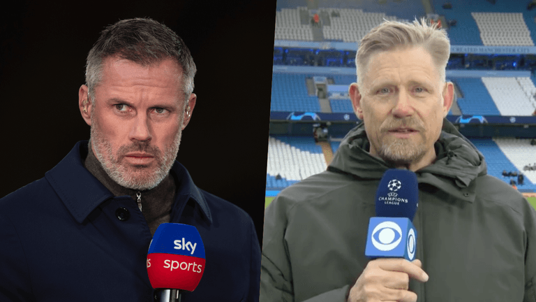 Peter Schmeichel stunned Jamie Carragher with his Champions League prediction Peter Schmeichel stunned Jamie Carragher with his Champions League prediction