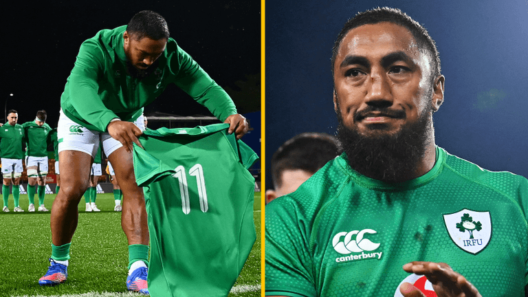 Bundee Aki understandably emotional, as Ireland pay moving tribute to late Sean Wainui Bundee Aki understandably emotional, as Ireland pay moving tribute to late Sean Wainui