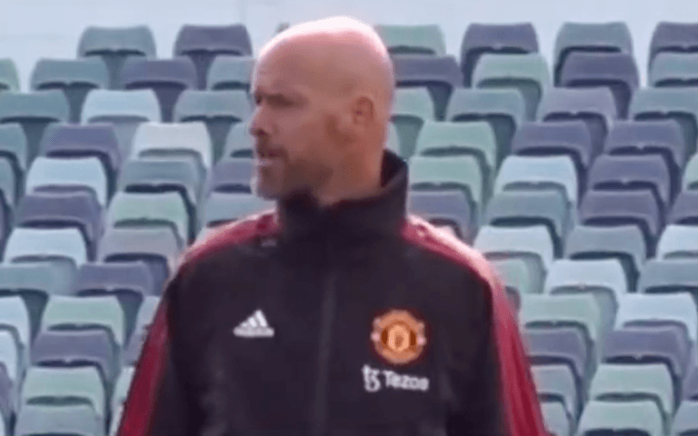 Footage of Erik ten Hag hounding even Man United’s youngest players is giving fans hope