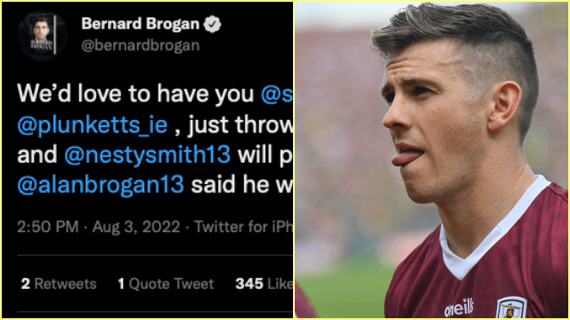 Bernard Brogan tweets Shane Walsh interesting proposition regarding Dublin club transfer Bernard Brogan tweets Shane Walsh interesting proposition regarding Dublin club transfer