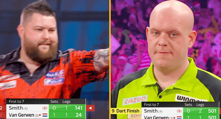 “I can’t speak. I CAN’T SPEAK” – MVG and Smith produce the best leg in darts history “I can’t speak. I CAN’T SPEAK” – MVG and Smith produce the best leg in darts history