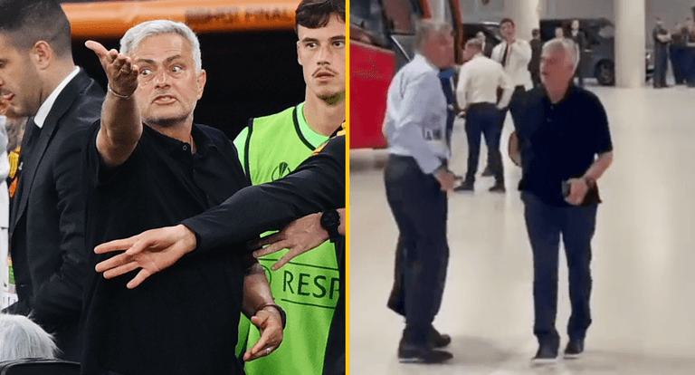 Jose Mourinho effs and blinds at Anthony Taylor in x-rated car park rant after Europa League final loss Jose Mourinho effs and blinds at Anthony Taylor in x-rated car park rant after Europa League final loss