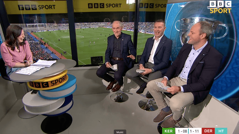 “Take it easy man” – Mickey Harte and Oisin McConville’s rivalry makes BBC coverage worth the watch “Take it easy man” – Mickey Harte and Oisin McConville’s rivalry makes BBC coverage worth the watch