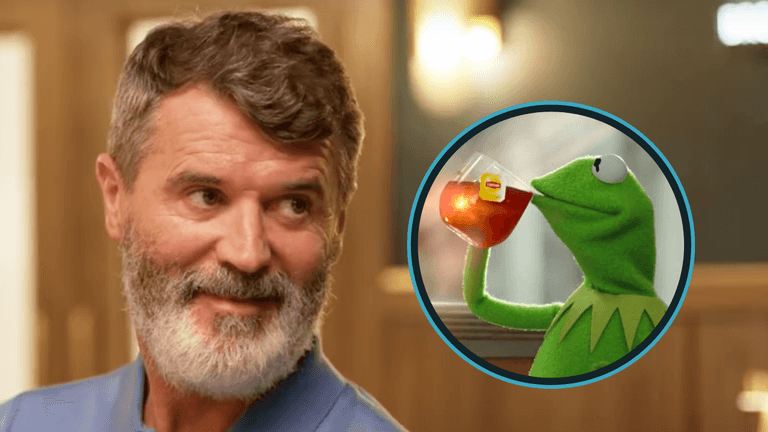 Roy Keane has perfect ‘Kermit sipping tea’ moment when discussing Liverpool Roy Keane has perfect ‘Kermit sipping tea’ moment when discussing Liverpool