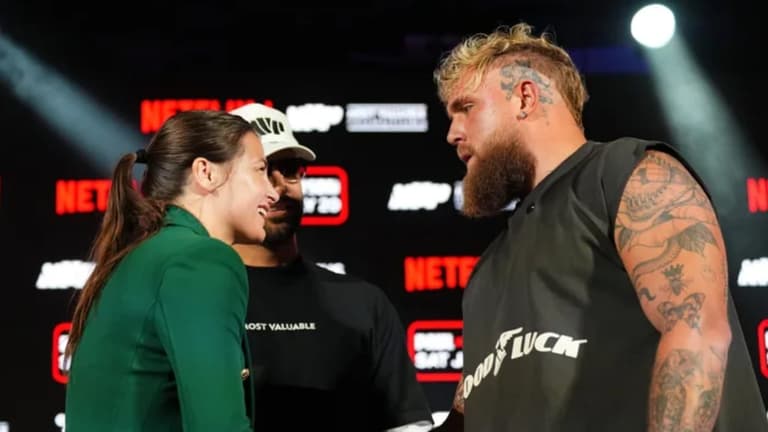 Angry Jake Paul makes huge bet with Katie Taylor over Mike Tyson bout Angry Jake Paul makes huge bet with Katie Taylor over Mike Tyson bout