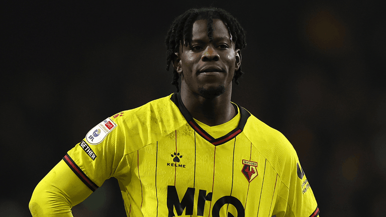 Watford player chased by opposition after full-time dance Watford player chased by opposition after full-time dance