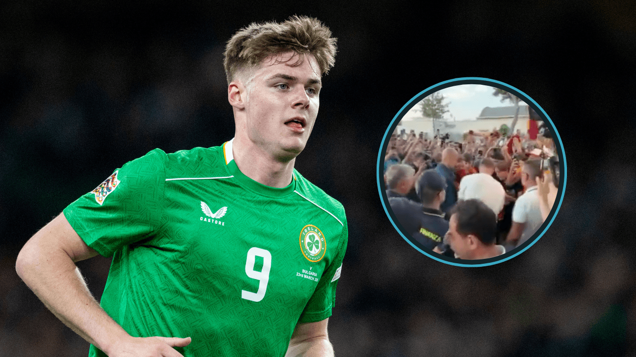 Evan Ferguson receives one of the biggest welcomes we’ve ever seen for an Irishman abroad
