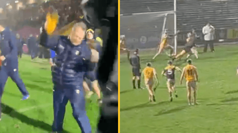 Davy Fitzgerald left fuming after late referee call costs Antrim in their league opener Davy Fitzgerald left fuming after late referee call costs Antrim in their league opener