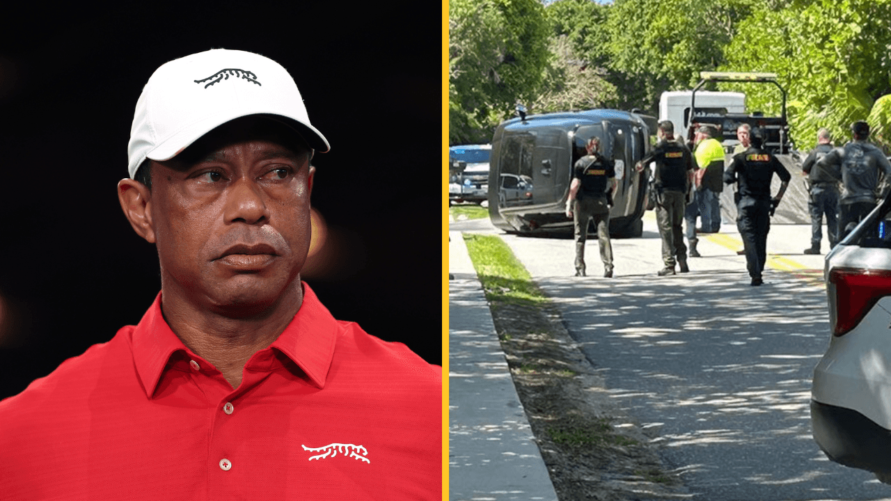 Tiger Woods arrested for DUI after serious roll over car crash