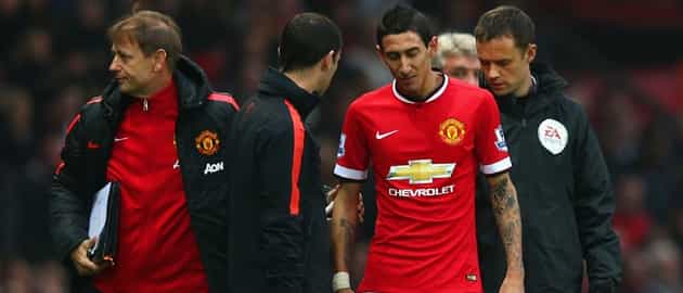 Di Maria is the latest addition to Manchester United’s seemingly endless injury list Di Maria is the latest addition to Manchester United’s seemingly endless injury list